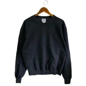 vintage 90s champion sweatshirt small embroidery logo jumper pullover medium size hip hop swag grey colour
