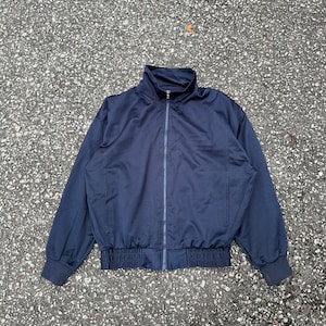 vintage yamaha sports style tracktop jacket full zipper big logo