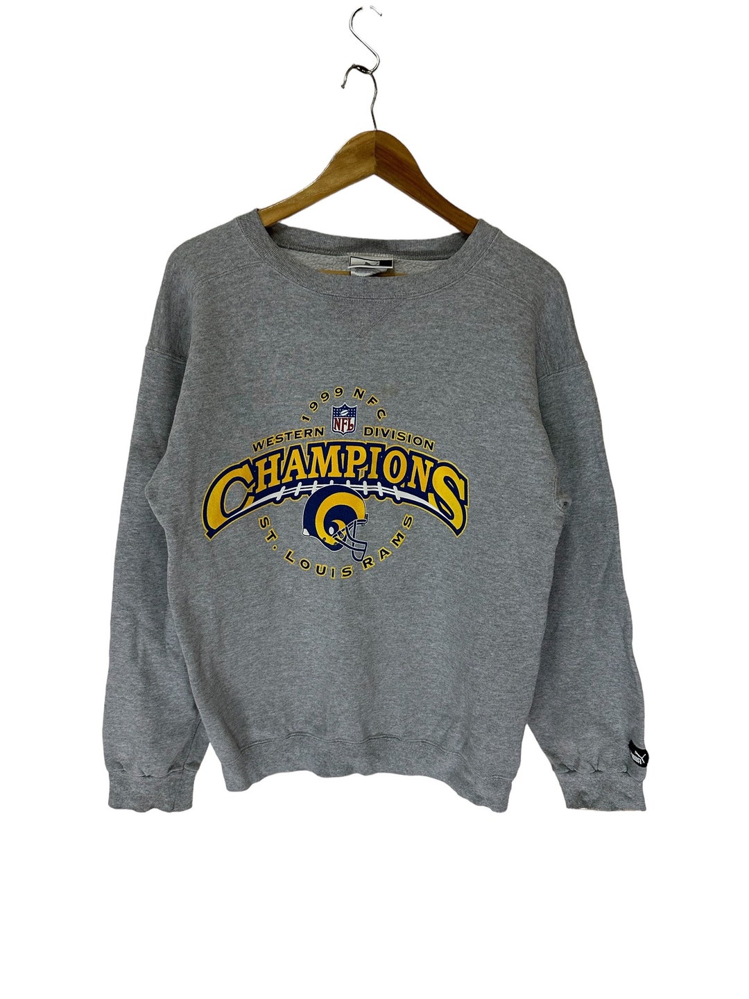 Vintage 90s Puma Nfl Sweatshirt St Louis Rams 1999 Nfl - Etsy