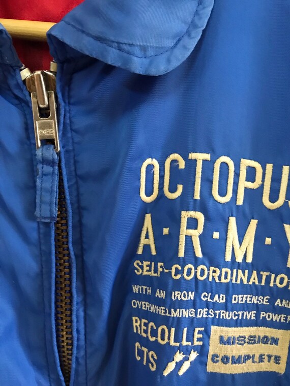 Vintage 80s octopus army bomber flight tactical b… - image 4
