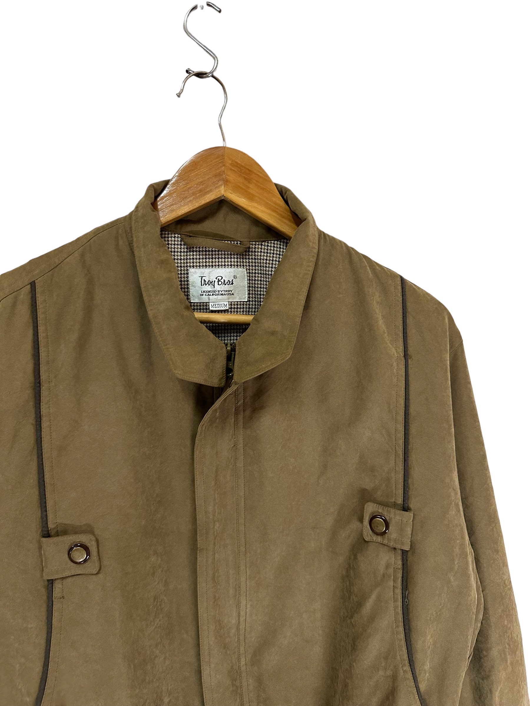 Vintage 90s Troy Bros Harrington Jacket Mens Jacket Classic