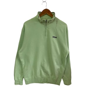 Sweat-shirt vintage des années 90 avec logo épelé petit logo pull-over
