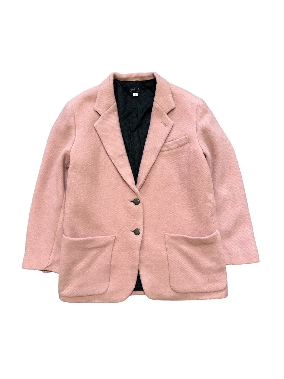 Vintage 90s Agnes B Wool Jacket Women Pink Japan - Etsy