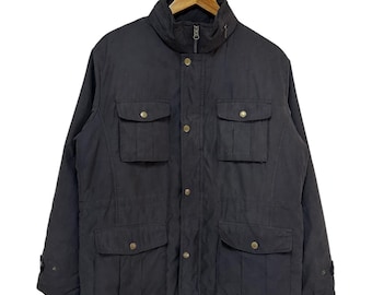 vintage kansai yamamoto worker style winter jacket full zipper japan