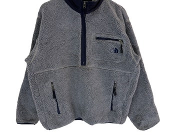 Vintage 1990s the North Face Full Zip Fleece Sweater / Sportswear