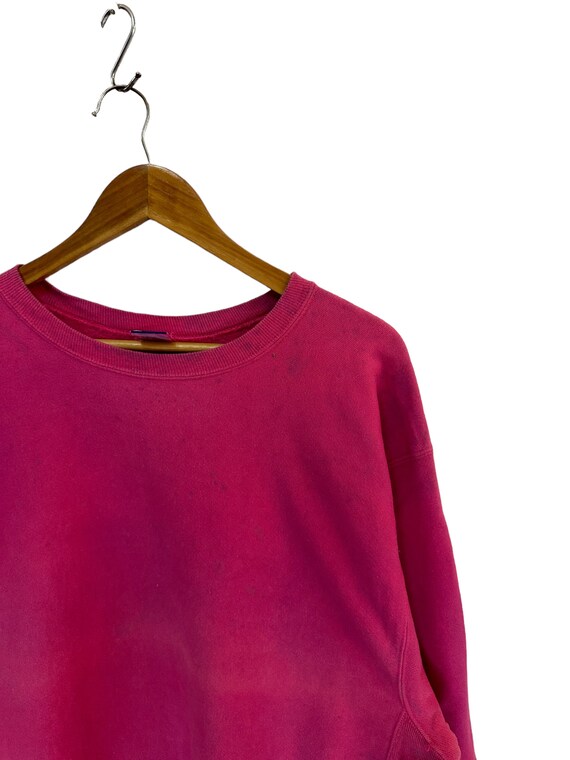 Vintage 90s Champion Sweatshirt Reverse Weave Jumper Pullover Pink