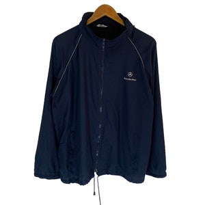 vintage mercedes benz light jacket full zipper