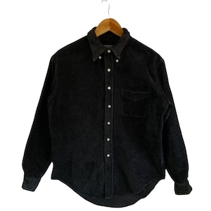 vintage 90s sugar cane exclusive toyo enterprise design button ups shirts plain black shirts medium mens size japanese brand casual wear