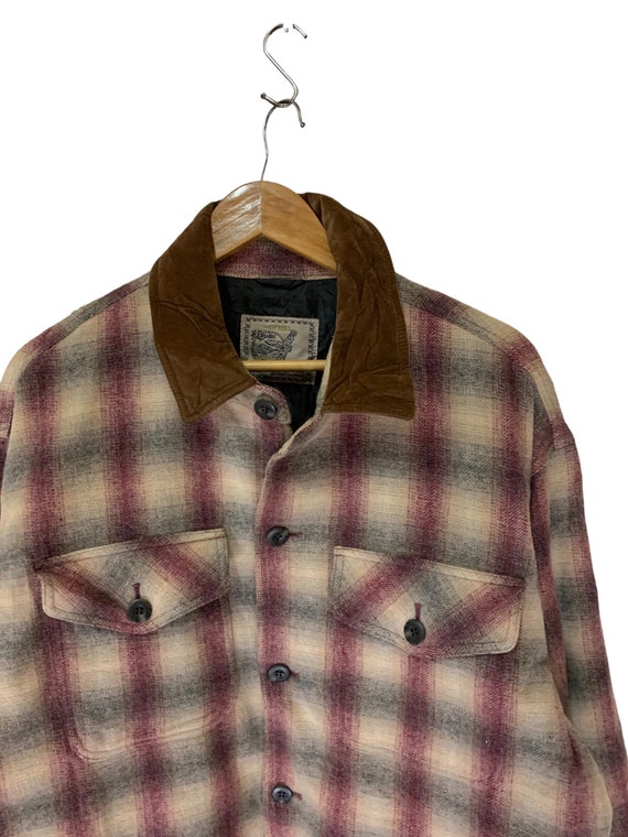 Vintage 90s off Road Flannel Jacket Wool Design Plaid Tartan Button Ups Etsy UK