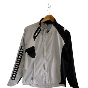 vintage kappa windbreaker sports jacket sidetape kappa big logo