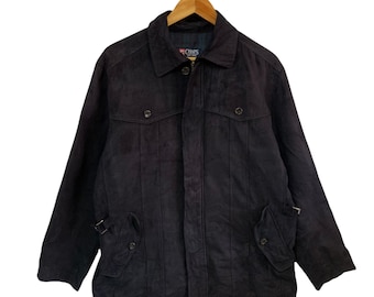 vintage chaps ralph lauren velvet jacket chore small logo full zipper