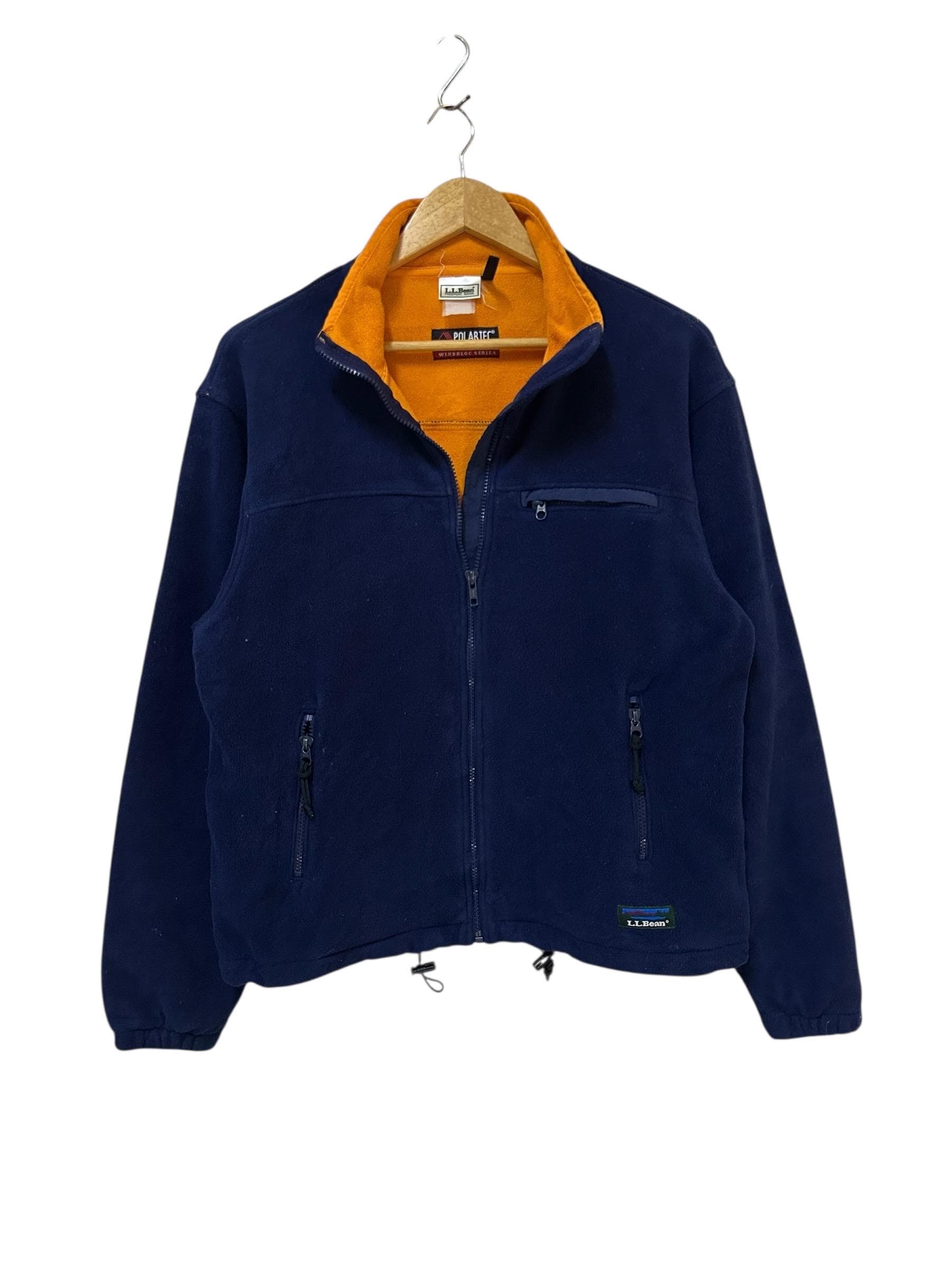 Veste vintage l.l. bean avec fermeture éclair sur le devant