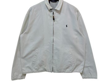 Vintage 90s Polo Ralph Lauren Harrington Jacket Made in Usa Full