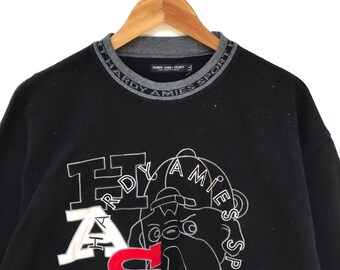 vintage 90s hardy amies sports london sweatshirt big logo jumper pullover oversized sweatshirt embroidery logo