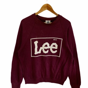 vintage lee sweatshirt made in usa big logo jumper pullover vintage sweatshirt hip hop swag