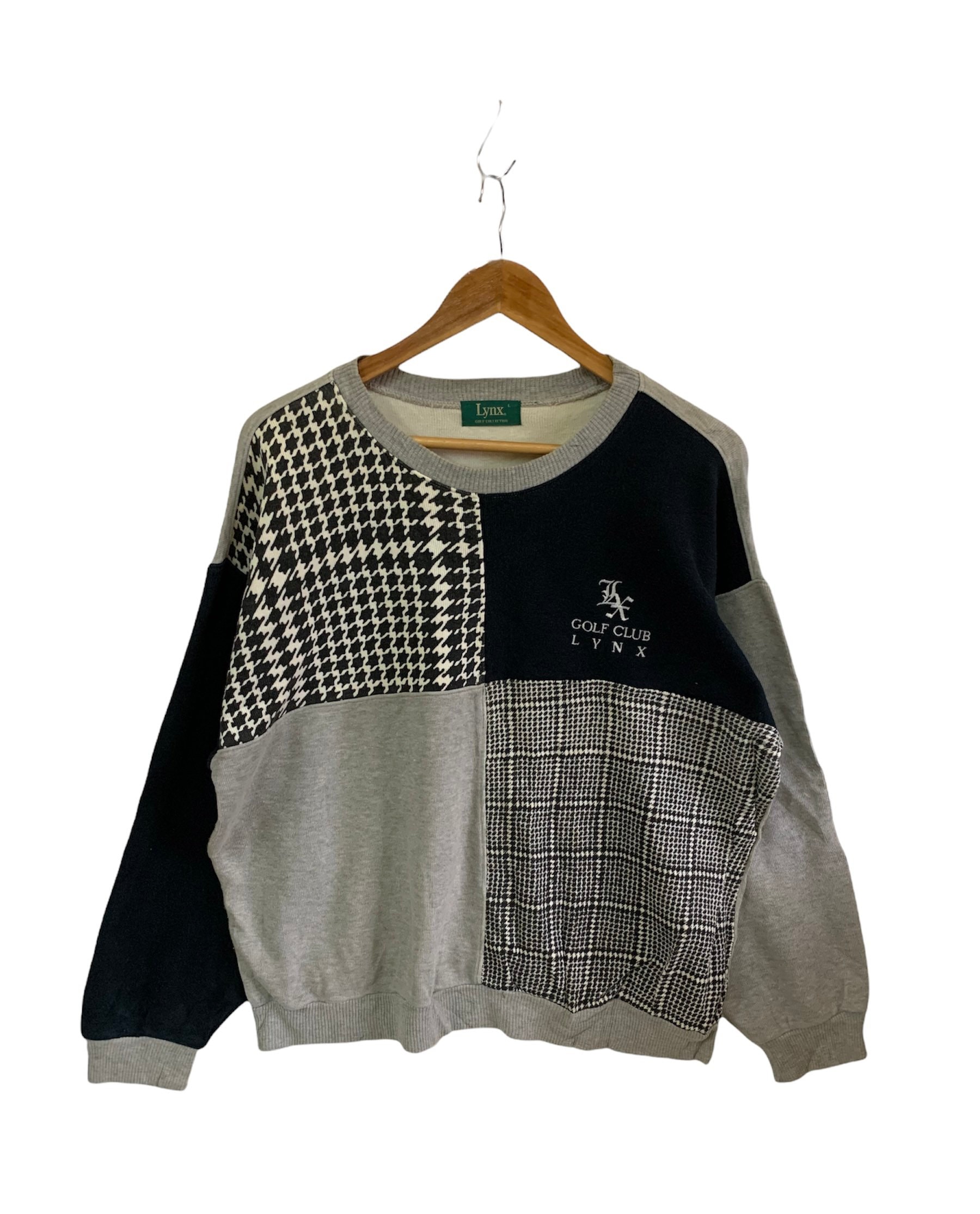 Vintage 90s Lynx Golf Club Sweatshirt Big Logo Spellout