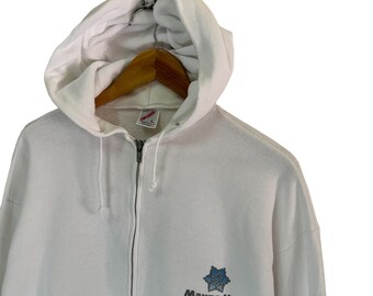 Vintage 90s Mauna Kea Hawaii Hoodie Sweatshirt Big Logo