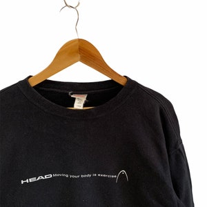 vintage 90s head sweatshirt big logo jumper pullover hip hop casual wear crewneck large size