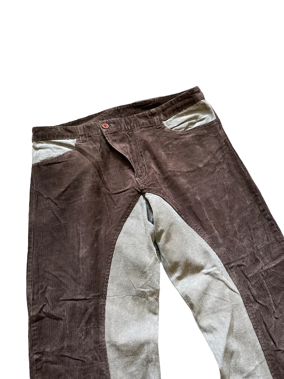 vintage corduroy pants custom rare design - image 2