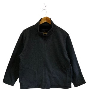 vintage gianni valentino full zip jacket plain jacket medium mens size italian top designer vintage style fashion