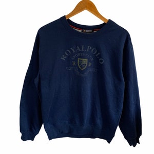 Vintage Royal Polo Sports Club Sweatshirt Big Logo Jumper - Etsy
