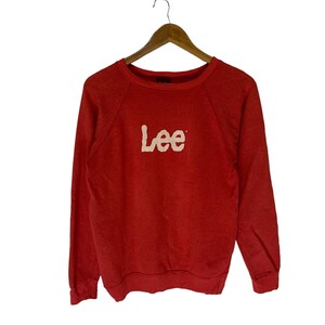 vintage 90s lee sweatshirt made in usa jumper pullover retro sweatshirt style