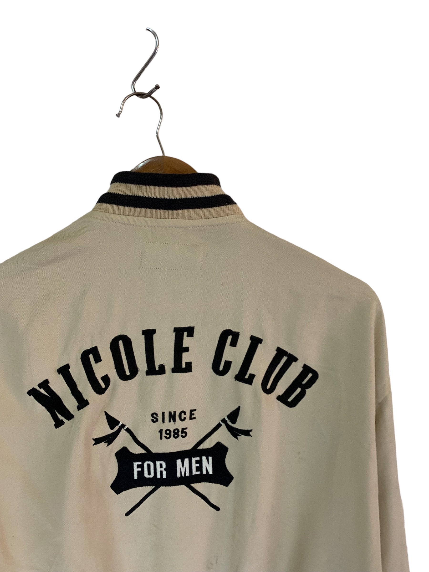 Vintage Nicole Club for Men Varsity Cotton Jacket Big Logo - Etsy