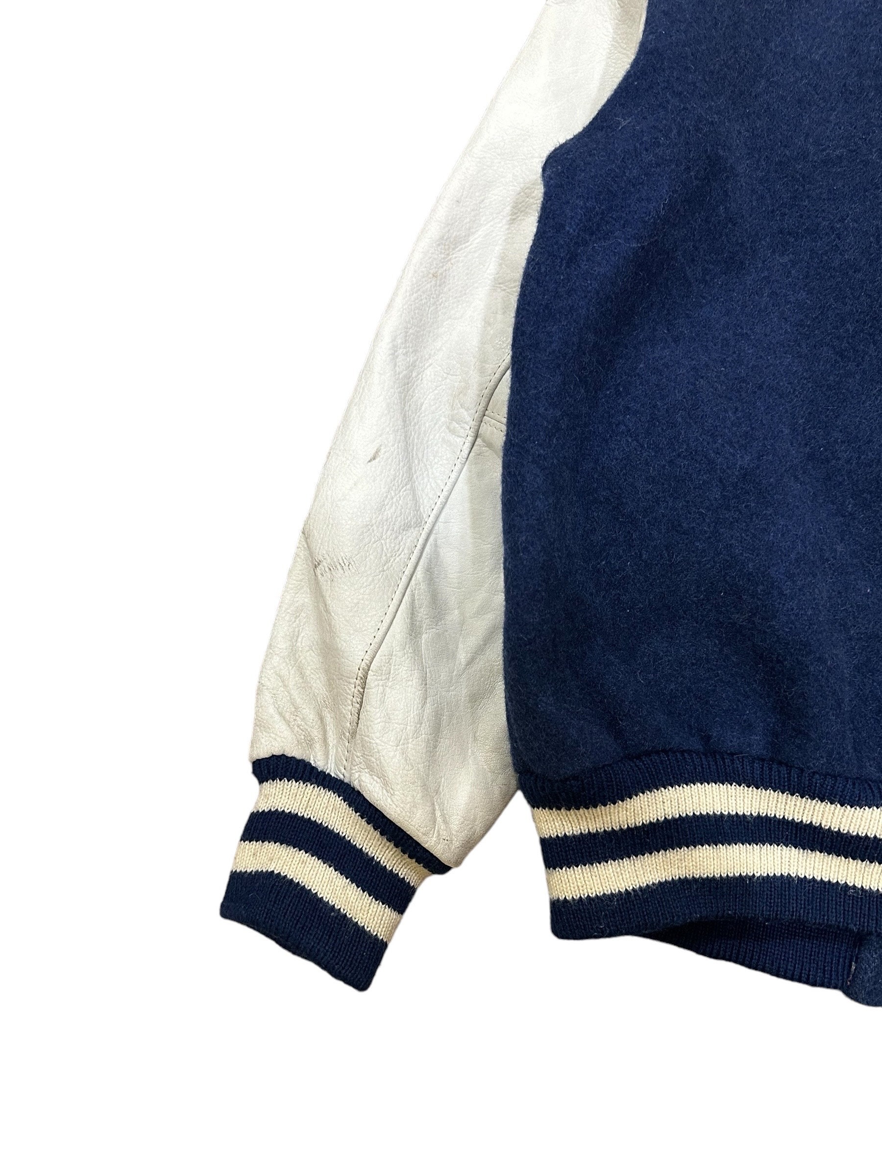 Vintage 90s Wrangler Wool Leather Varsity Jacket Big Logo Vintage 90s Wrangler Wool Leather Varsity Jacket Big Logo