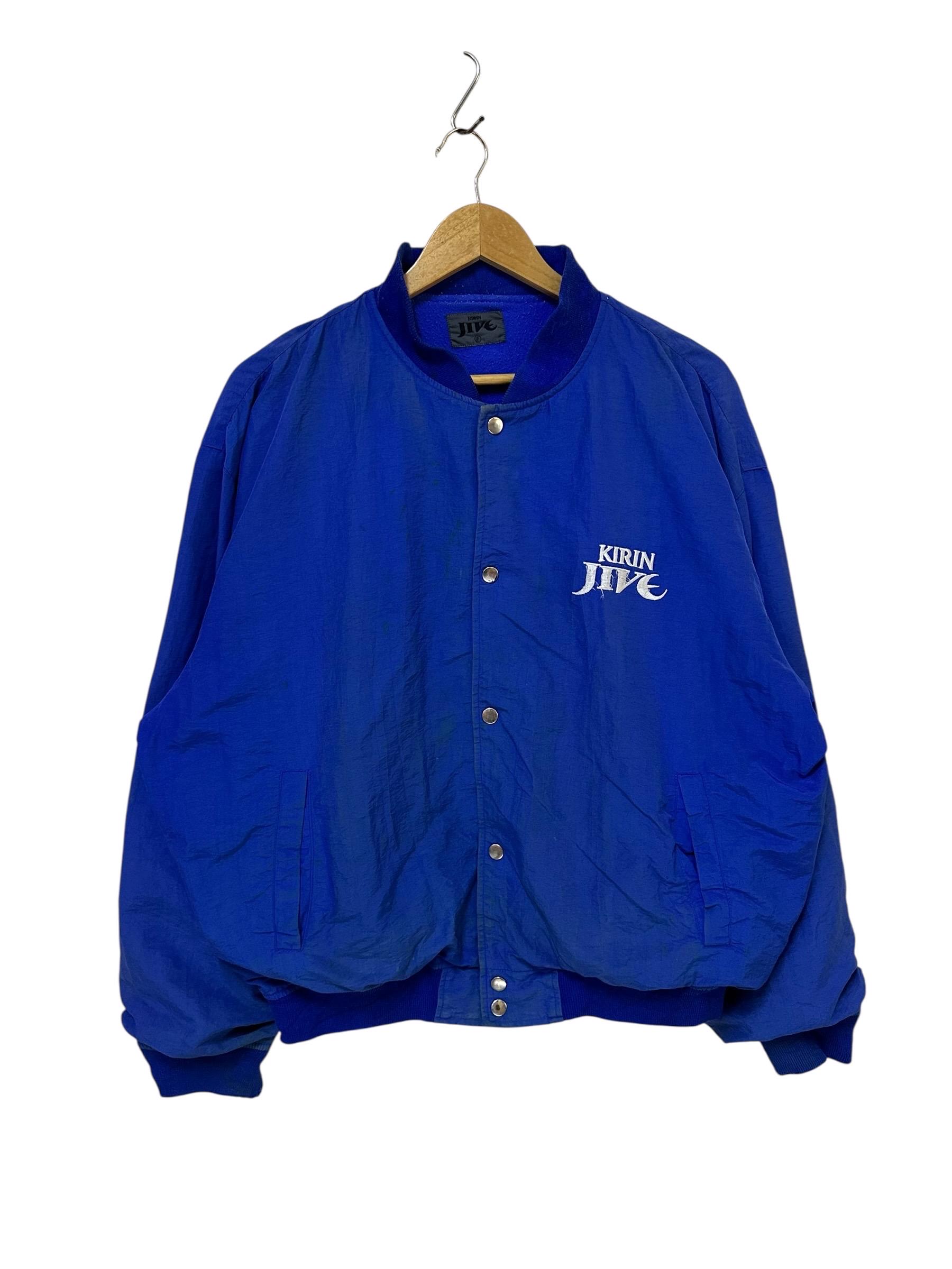 Vintage 90s Kirin Jive 1995 Nomo Japan Player Big Logo Snapbutton
