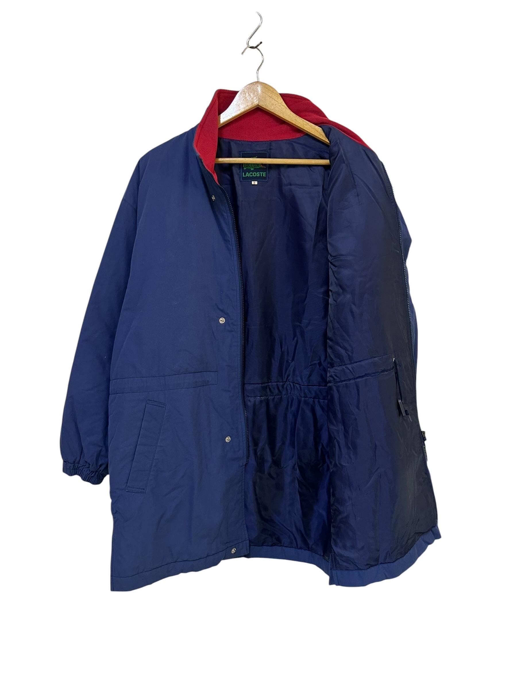 Vintage 90s Lacoste Jacket Puffer Down Jacket Embroidery Logo Full 