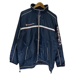 vintage champion product light jacket windbreaker big logo spellout
