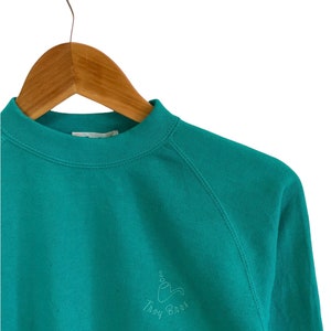 vintage 90s troy bros sweatshirt small embroidery logo jumper pullover condition like new medium ladies size