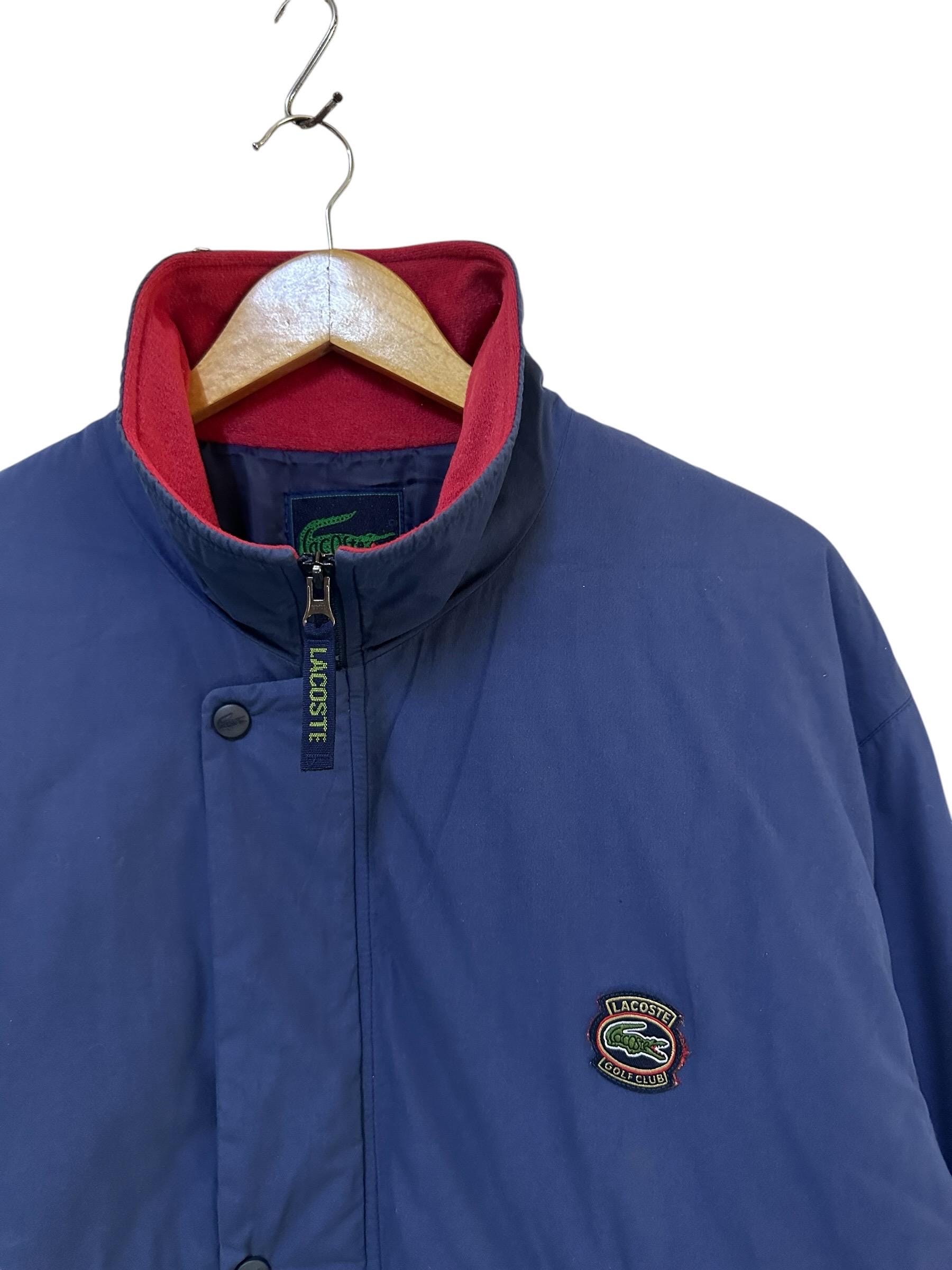 Vintage 90s Lacoste Jacket Puffer Down Jacket Embroidery Logo Full 