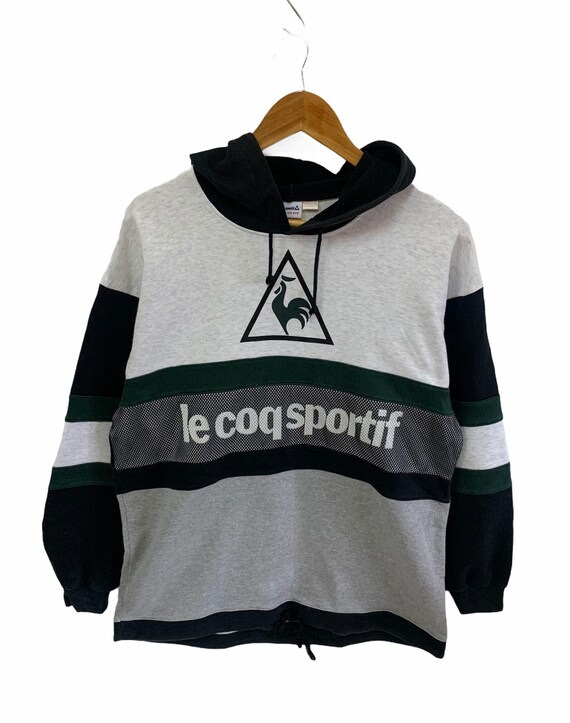 vintage 90s le coq sportif sweatshirt hoodie big … - image 2