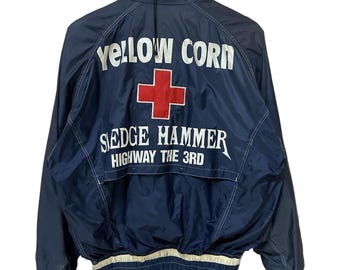 Vintage Yellow Corn Jacket Bikers Jacket - Etsy
