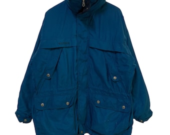 Vintage 90s Columbia Convert Ski Jacket: Green Fleece-lined Nylon