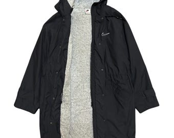 Veste Parka Sunderland 1990 – Entraînement – Noire – Taille L (42/44) – Vintage
