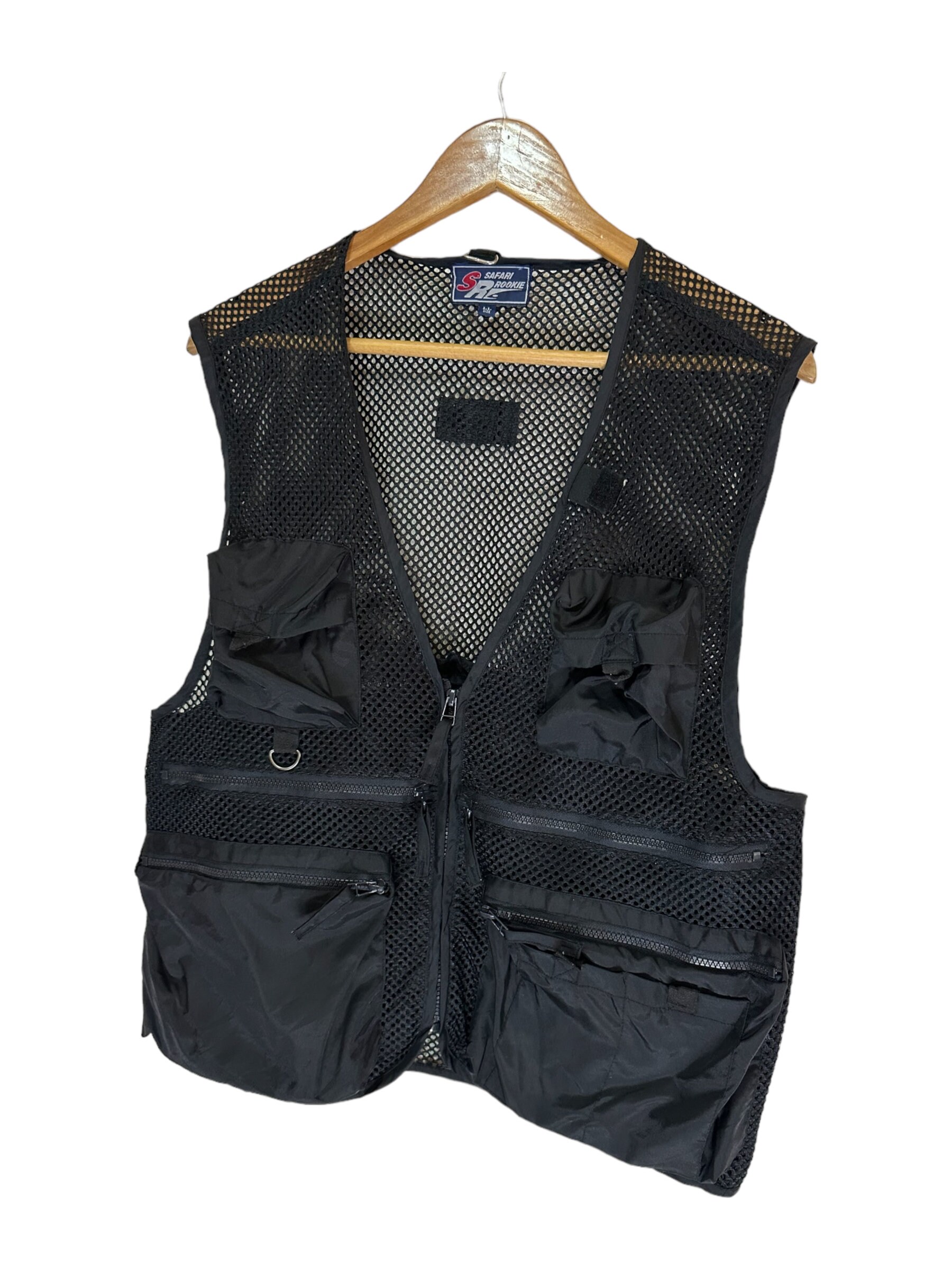 Gap 2000s Vintage Utility Tactical Multi-pocket Nylon Vest