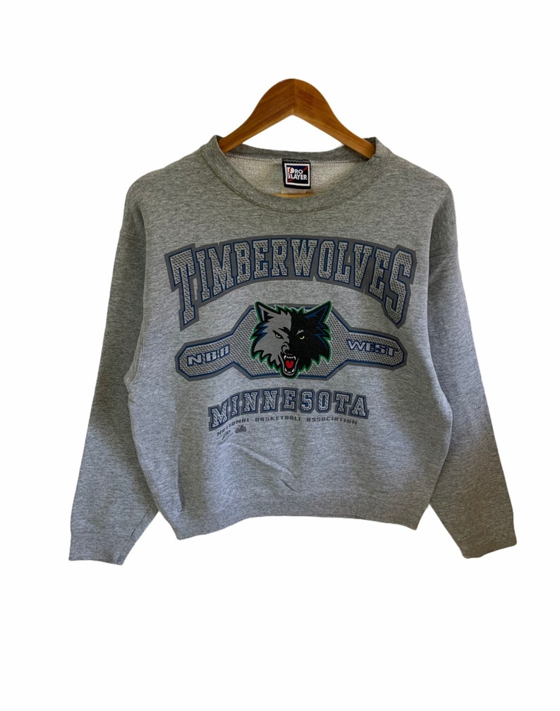 Vintage 90s timberwolves minniesota sweatshirt big logo | Etsy