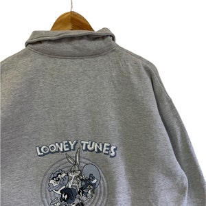 vintage 90s looney classic tunes sweatshirt big logo embroidery logo jumper pullover