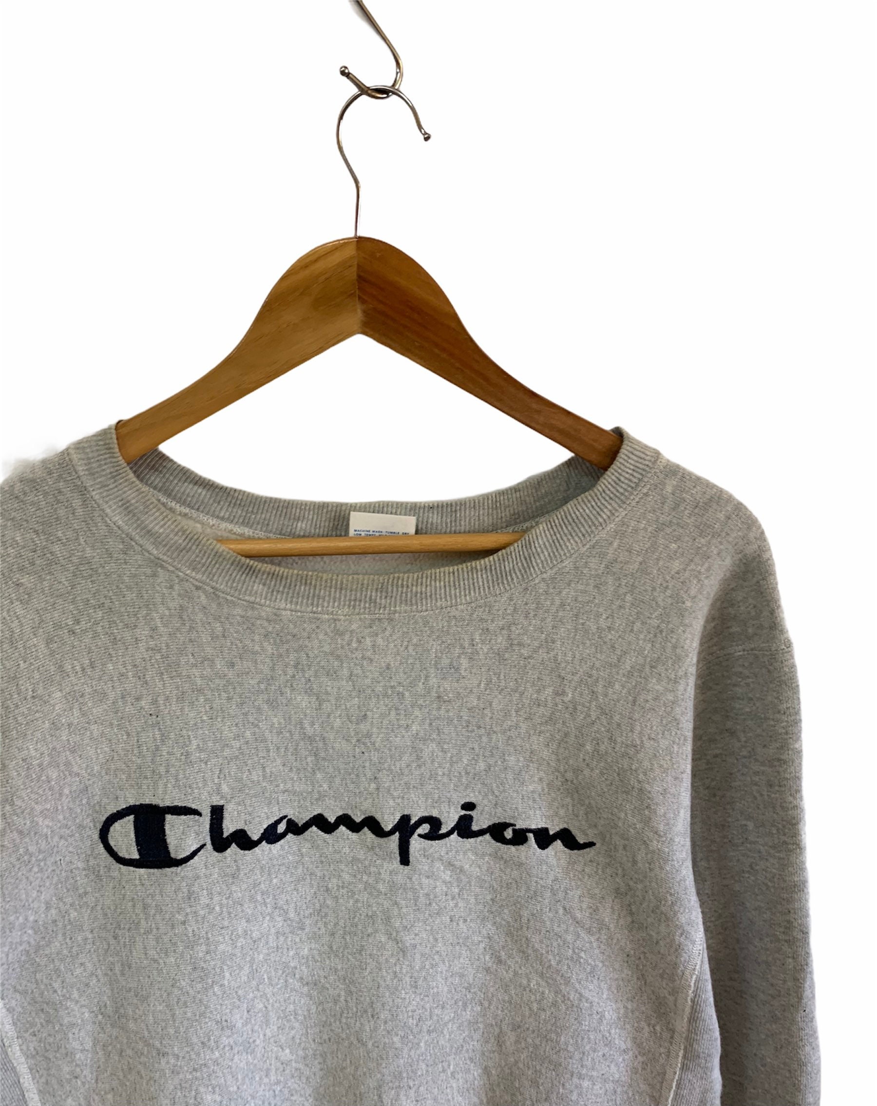 Vintage Champion Sweatshirt Big Logo Spellout Logo Jumper - Etsy
