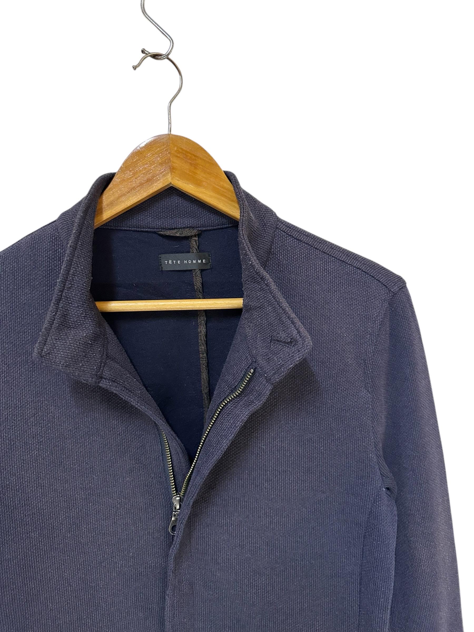 Vintage Tete Homme Jacket Cotton Full Zipper Jacket - Etsy
