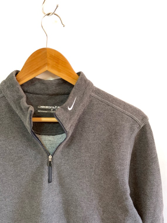 Vintage Nike Golf Sweatshirt Small Logo Neck Half Zip Jumper Pullover Medium Size Nike Sports Hip Hop SWAG