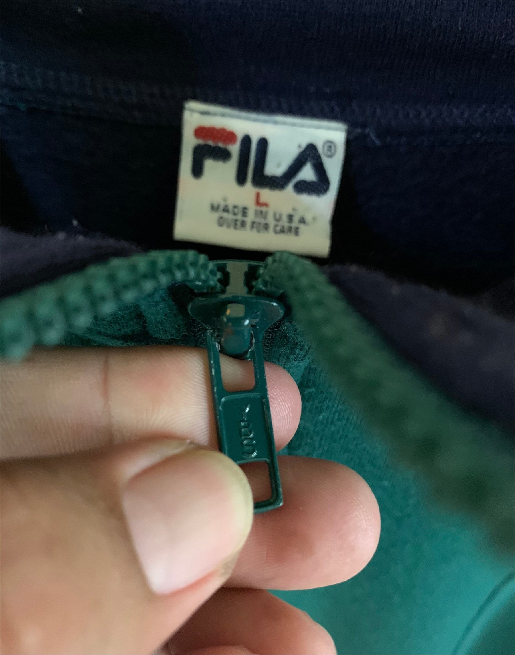 Vintage 90s Fila Made in Usa Fila Big Logo Wave Point Rare - Etsy