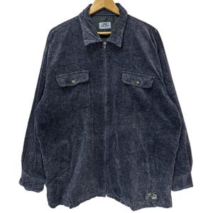 vintage pro keds corduroy zipper jacket two chest pocket