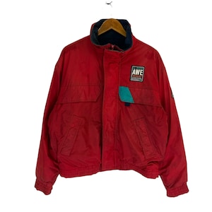 vintage 90s yamaha all winter emergency jacket small logo full zipper jacket