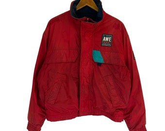 vintage 90s yamaha all winter emergency jacket small logo full zipper jacket