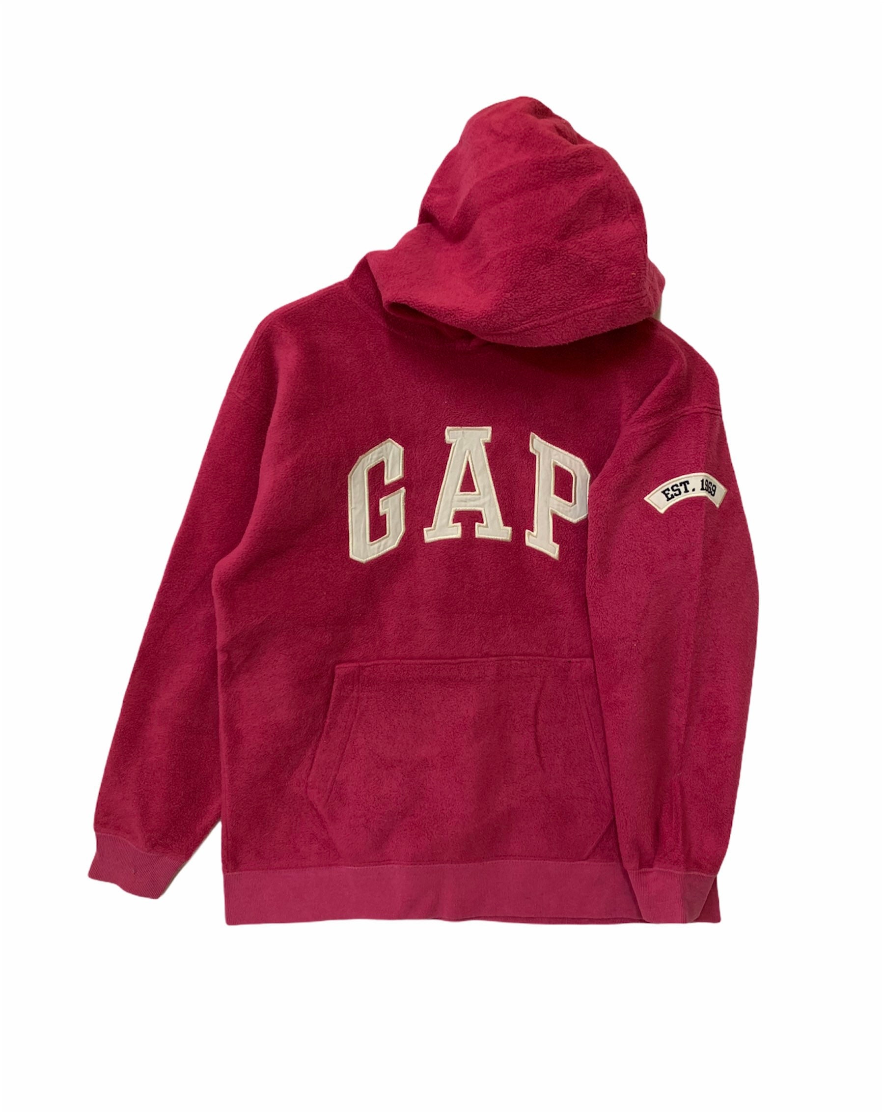 Vintage 90s gap hoodie fleece pink sweatshirt hoodie big | Etsy