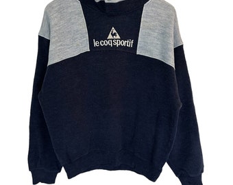 Vintage le coq sportif half zip sweatshirt big logo jumper pullover large size
