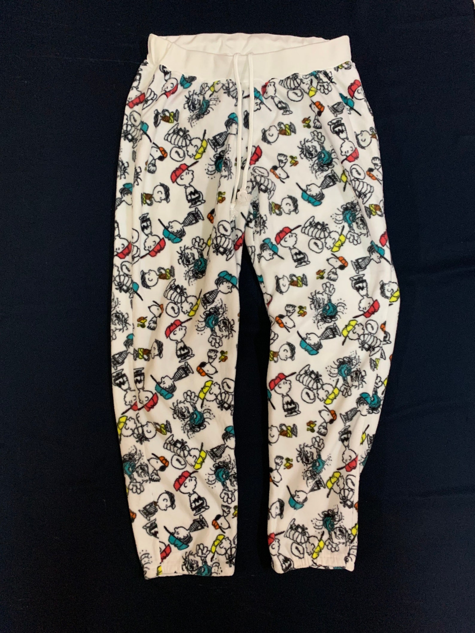 Vintage 90s Peanuts Snoopy Sweatpants Fleece 3L Size All Over - Etsy